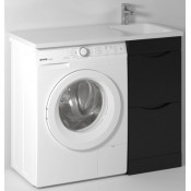 Тумба под раковину Vod-ok Смайл 100 черный глянец