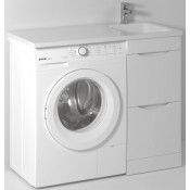 Тумба под раковину Vod-ok Смайл 110 белый глянец