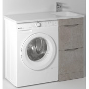 Тумба под раковину Vod-ok Смайл 110 белый камень