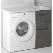 Тумба под раковину Vod-ok Смайл 110 серый камень