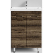 Тумба под раковину Vod-ok Смайл 58 дуб крымский коричневый