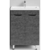 Тумба под раковину Vod-ok Смайл 58 серый камень 57806