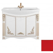 Тумба под раковину Vod-ok Кармен 105 красный/золото