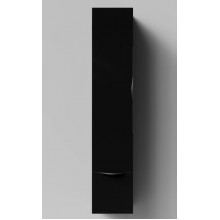 Шкаф-пенал Vod-ok Марко 9307 30 L дверь и ящик, ручки черные, черный глянец