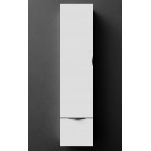 Шкаф-пенал Vod-ok Марко 9333 35 L дверь и ящик, ручки черные, белый глянец