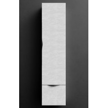 Шкаф-пенал Vod-ok Марко 9335 35 R дверь и ящик, ручки черные, белый камень