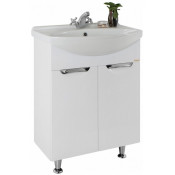 Тумба с раковиной Vod-ok Лира 65 белый