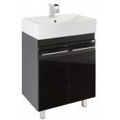 Тумба под раковину Vod-ok Мальта 60 черный глянец