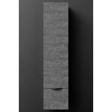 Шкаф-пенал Vod-ok Марко 9352 35 L дверь и ящик, ручки черные, серый камень