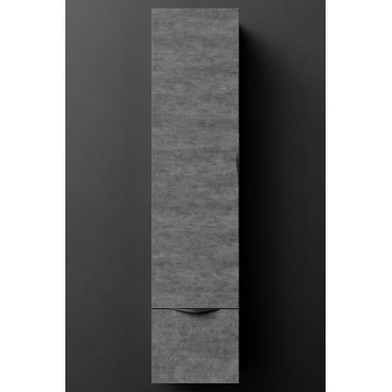 Шкаф-пенал Vod-ok Марко 9352 35 L дверь и ящик, ручки черные, серый камень
