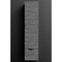 Шкаф-пенал Vod-ok Марко 9353 35 R дверь и ящик, ручки черные, серый камень