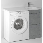 Тумба с раковиной Vod-ok Смайл 100 R горный камень