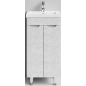 Тумба с раковиной Vod-ok Смайл 40 белый камень 57805