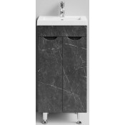 Тумба с раковиной Vod-ok Смайл 40 мрамор графит софт тач 4044-3