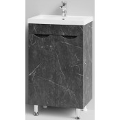 Тумба с раковиной Vod-ok Смайл 50 мрамор графит