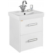 Тумба под раковину Vod-ok Мона 50 с ящиками белый глянец