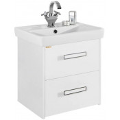 Тумба под раковину Vod-ok Мона 55 белый глянец