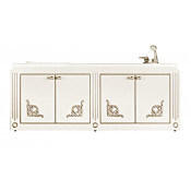 Экран под ванну Vod-ok Версаль 150 белый/золото