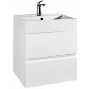 Тумба c раковиной Vod-ok Салли 60 белый глянец