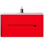 Тумба c раковиной Vod-ok Флорена 100 цвет красный