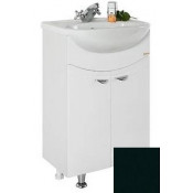 Тумба c раковиной Vod-ok Эльба 50 черный глянец