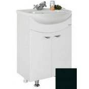 Тумба c раковиной Vod-ok Эльба 55 черный глянец