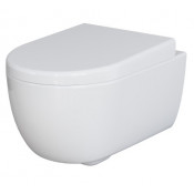 Унитаз подвесной Ambassador Abner 103T20001R-102T20001 безободковый белый с сиденьем