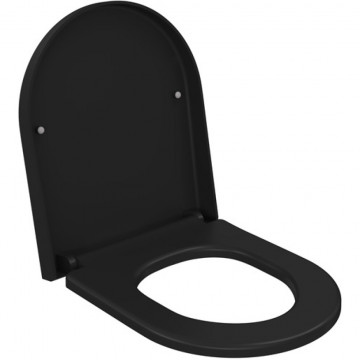 Сиденье для унитаза Ambassador Abner 102T20201 с микролифтом черное матовое
