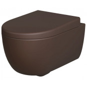 Унитаз подвесной Ambassador Abner 103T20601R безободковый коричневый матовый