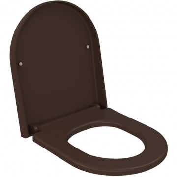 Сиденье для унитаза Ambassador Abner 102T20601 с микролифтом коричневое матовое
