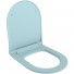Сиденье для унитаза Ambassador Abner 102T20801S с микролифтом голубое матовое
