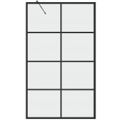 Шторка для ванны Grossman GR-105100BLACK 100 черный/прозрачное