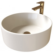 Раковина накладная Grossman GR-3013BEM 40х40 бежевый матовый