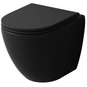 Унитаз подвесной Grossman Торнадо GR-4455BMSQ черный матовый СМЫВ ТОРНАДО БЕСШУМНЫЙ