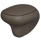 Унитаз подвесной Ambassador Diamond 123T20601R-122T20601 безободковый коричневый матовый с сиденьем