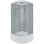 Душевая кабина Niagara Classic NG-2308G 90x90 c гидромассажем хром/матовое