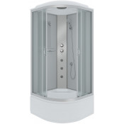 Душевая кабина Niagara Classic NG-2309-14G 100x100 c гидромассажем хром/матовое