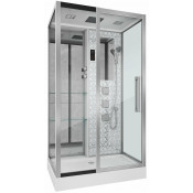 Душевая кабина Niagara Luxe NG-7713WL 120x82 L с гидромассажем хром/прозрачное