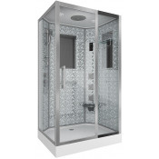 Душевая кабина Niagara Lux 120x90 NG-7711WR с гидромассажем хром/прозрачное