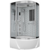 Душевая кабина Niagara Lux NG-7712WL 120x80 с гидромассажем хром/прозрачное