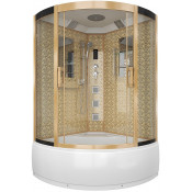 Душевая кабина Niagara Lux 120x120 NG-7744G с гидромассажем золото/прозрачное