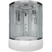 Душевая кабина Niagara Lux NG-7744W 120x120 с гидромассажем хром/прозрачное