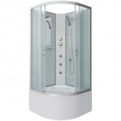 Душевая кабина Niagara Classic NG-2307-14BKG 80x80 с гидромассажем хром/матовое