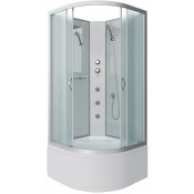 Душевая кабина Niagara Classic NG-2309-14BKG 100x100 с гидромассажем хром/матовое