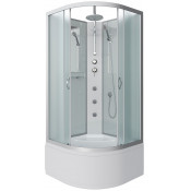 Душевая кабина Niagara Classic NG-2309-14BKTG 100x100 с гидромассажем хром/матовое