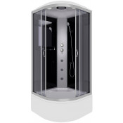 Душевая кабина Niagara Classic NG-2507-14G 80x80 с гидромассажем хром/тонированное