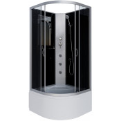 Душевая кабина Niagara Classic NG-2508-14BKG 90x90 с гидромассажем хром/тонированное