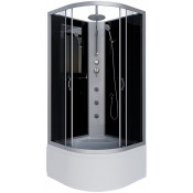 Душевая кабина Niagara Classic NG-2508-14BKTG 90x90 с гидромассажем хром/тонированное