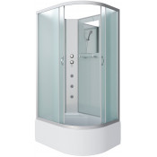 Душевая кабина Niagara Classic NG-2310-14LBKG 120x80 с гидромассажем хром/матовое