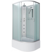 Душевая кабина Niagara Classic NG-2310-14LBKTG 120x80 с гидромассажем хром/матовое